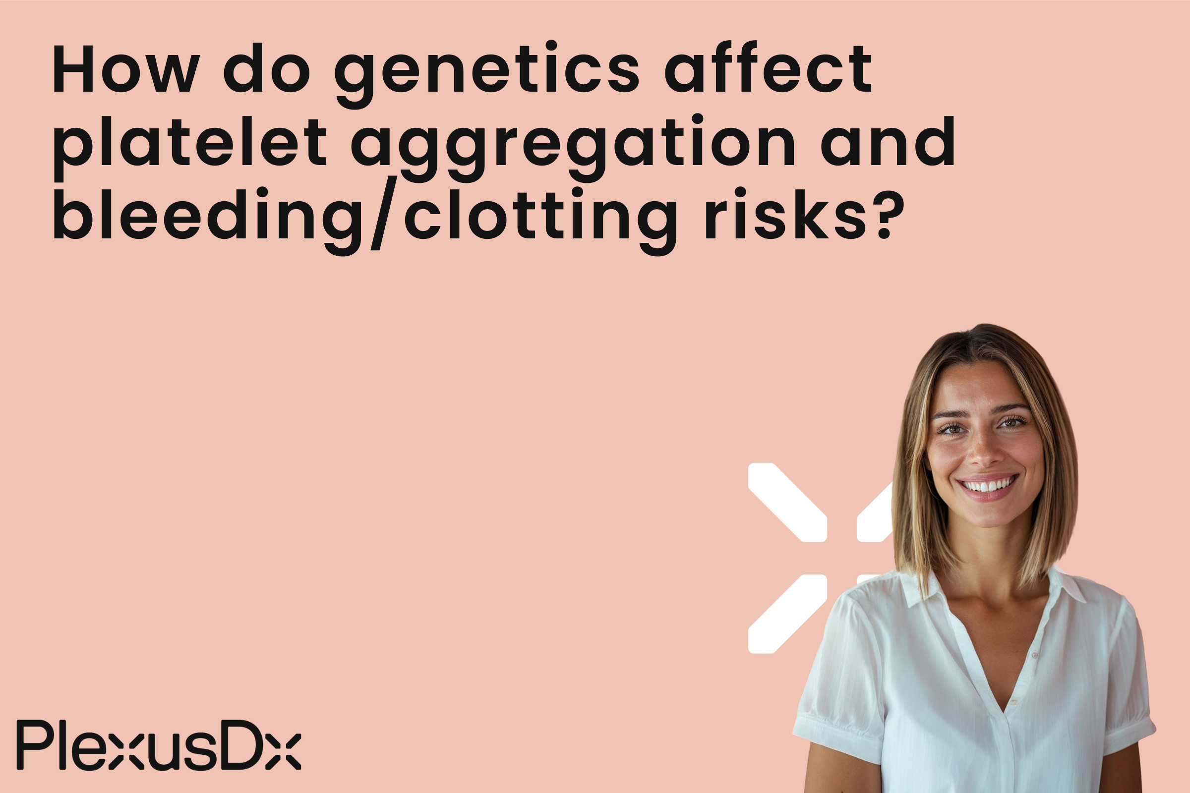 How do genetics affect platelet aggregation and bleeding/clotting risks?