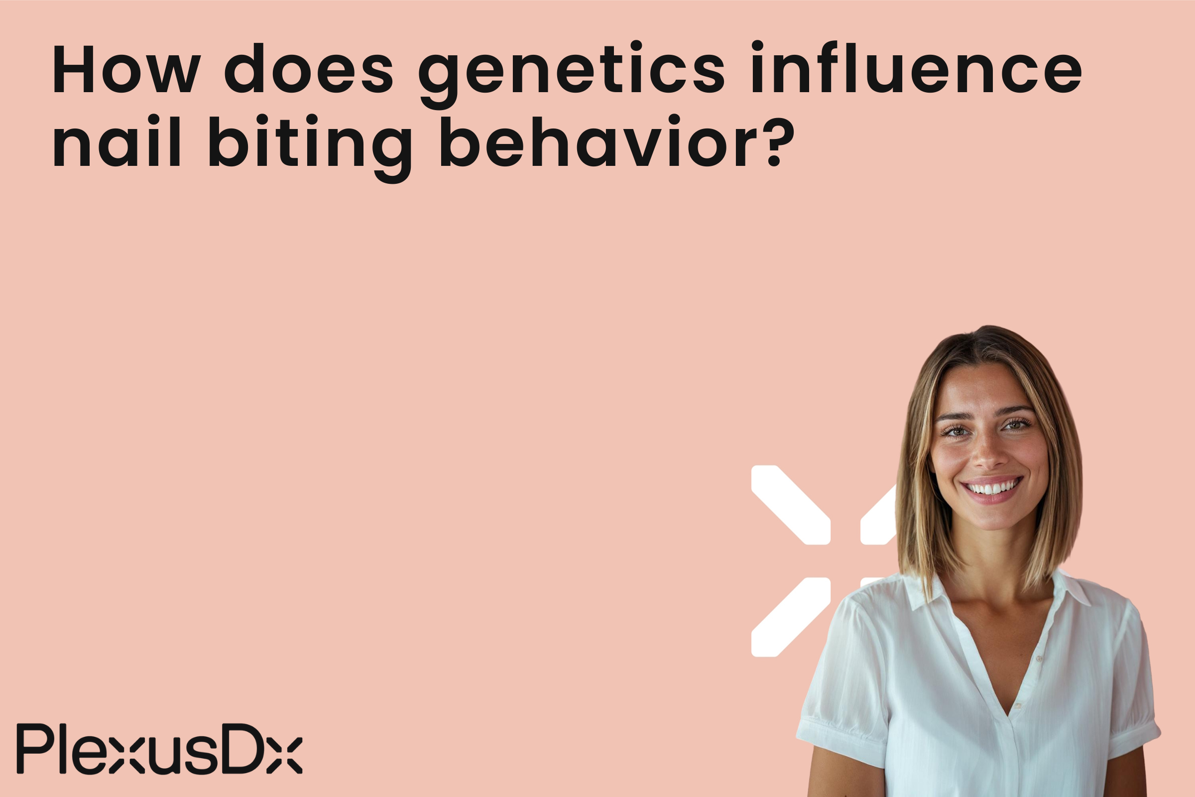 How does genetics influence nail biting behavior?