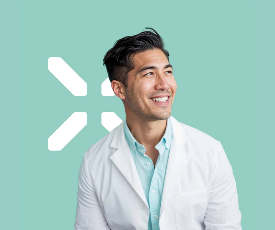 Healthcare professional explaining MTHFR methylation and the longevity-aging pathway — PlexusDx Precision Peptide Genetic Test