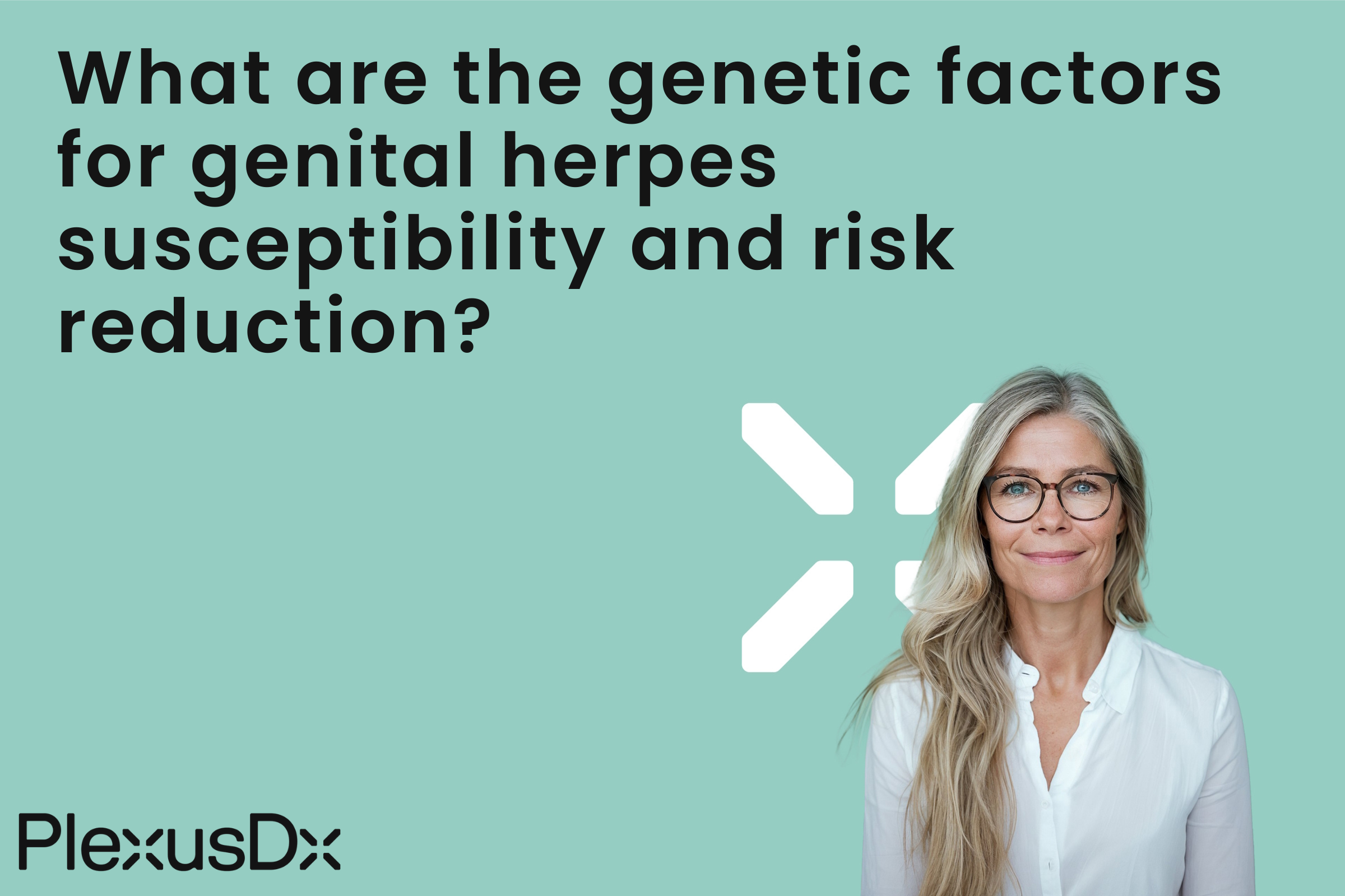 What are the genetic factors for genital herpes susceptibility and risk reduction?