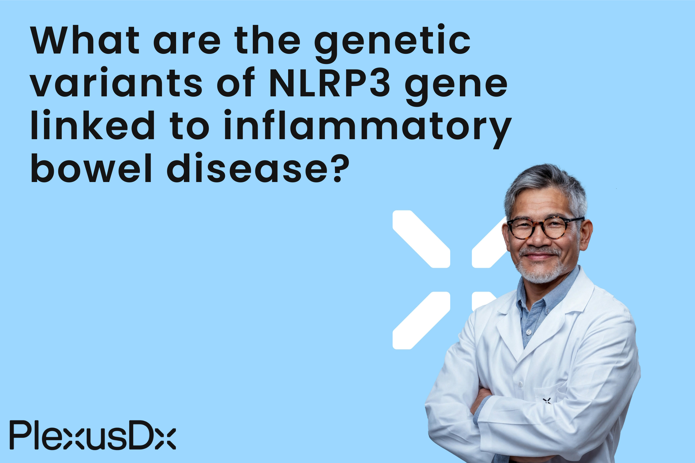 What are the genetic variants of NLRP3 gene linked to inflammatory bowel disease?