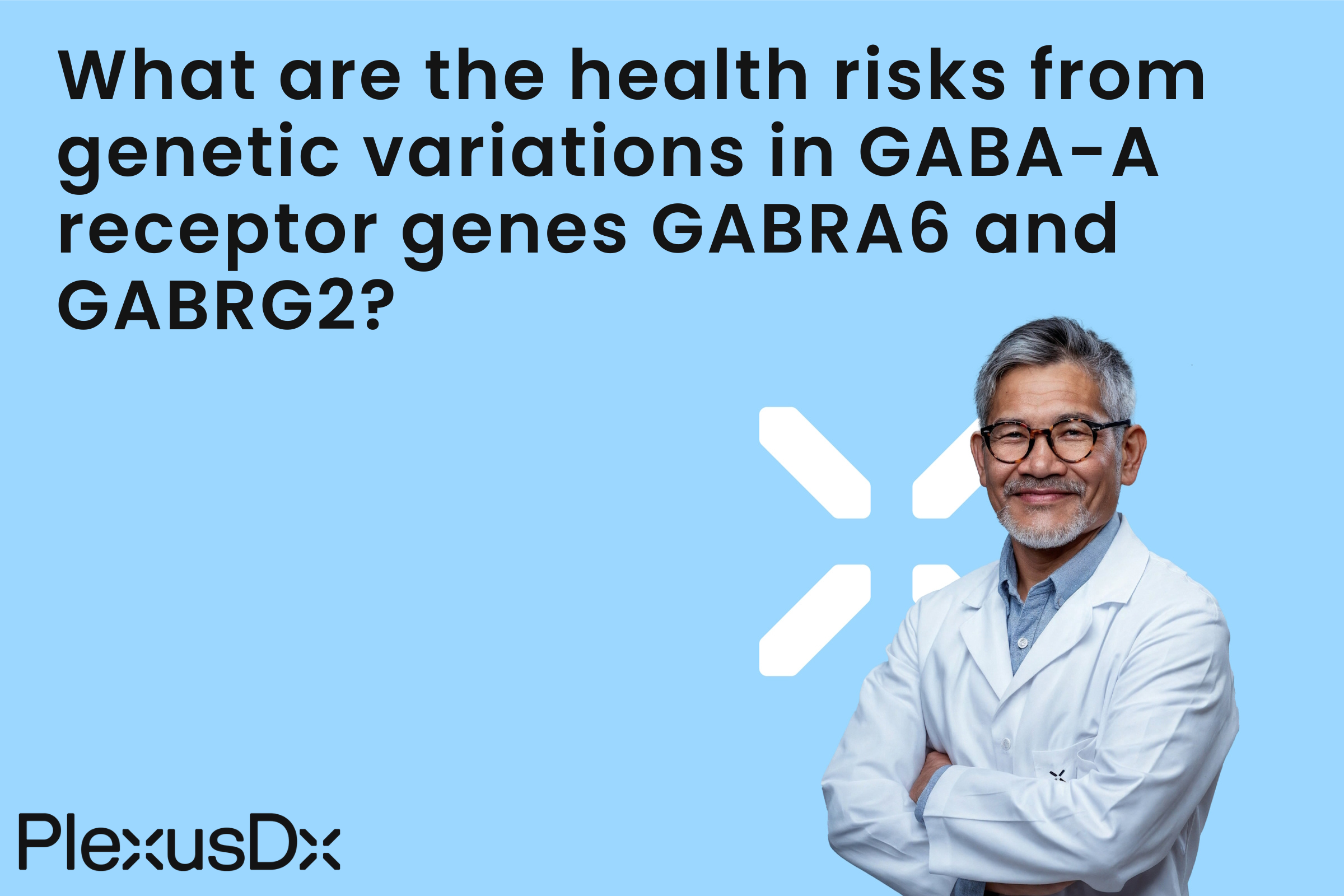 What are the health risks from genetic variations in GABA-A receptor genes GABRA6 and GABRG2?