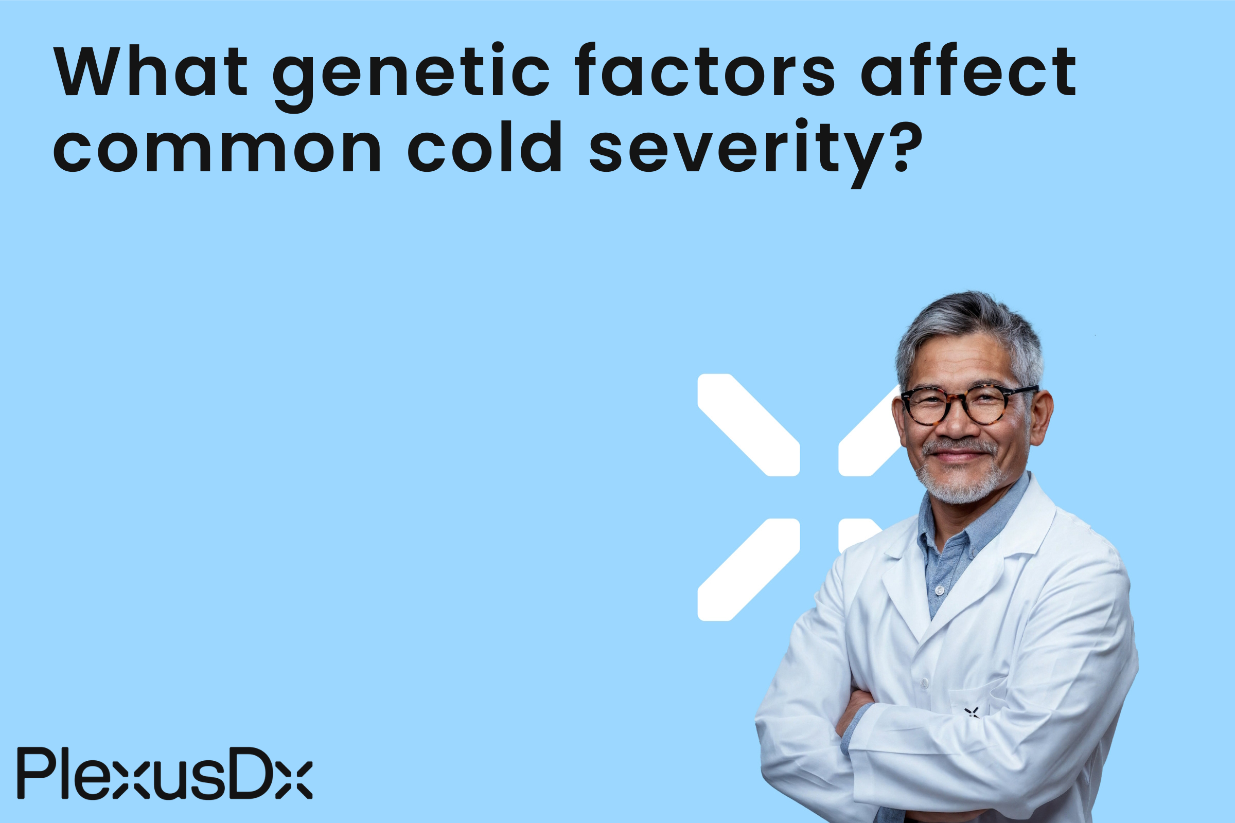 What genetic factors affect common cold severity?