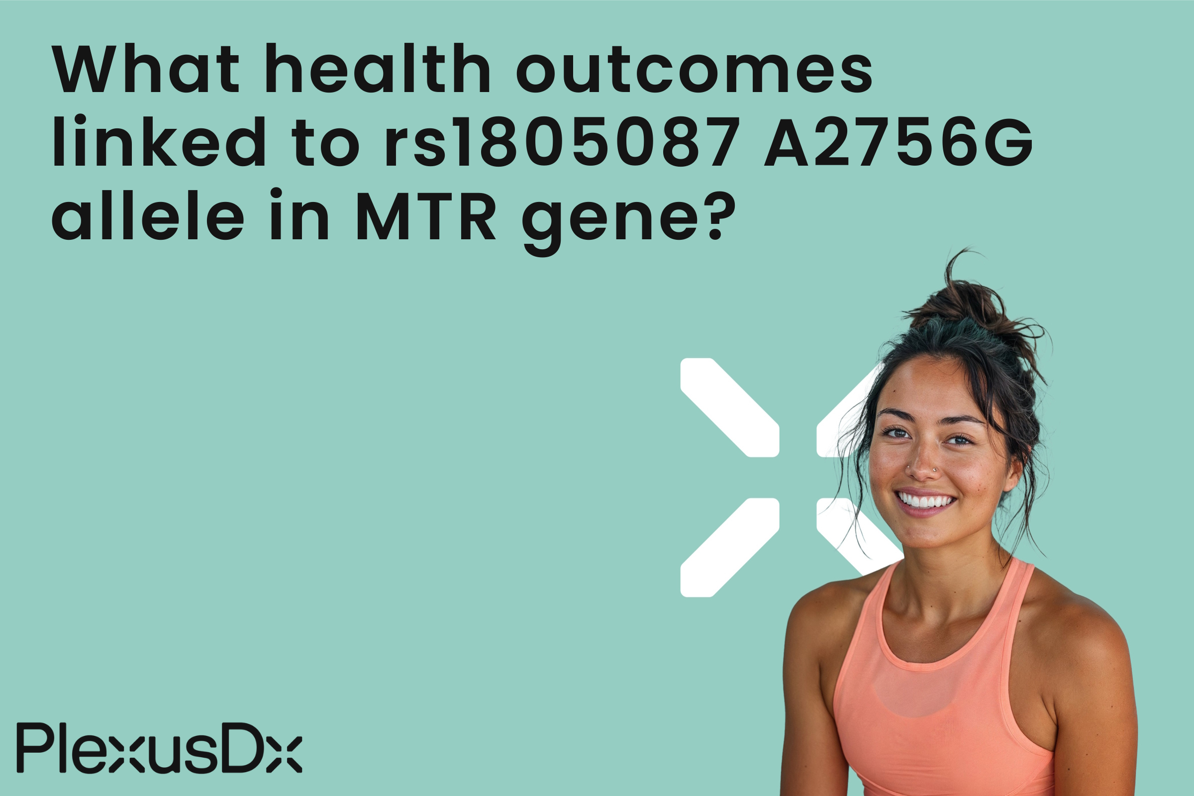 What health outcomes linked to rs1805087 A2756G allele in MTR gene?