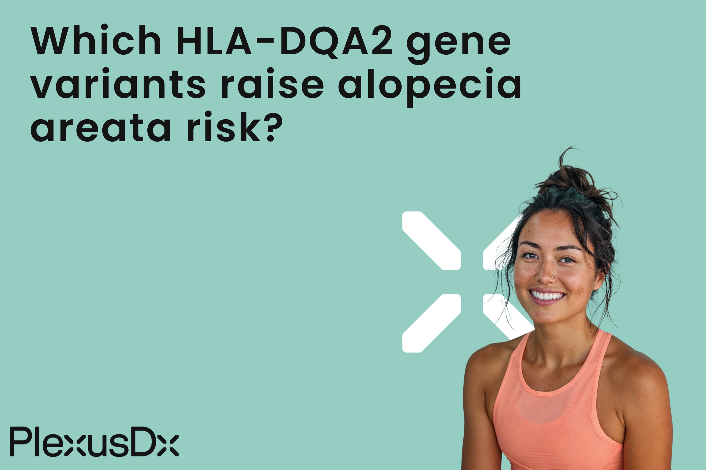 Which HLA-DQA2 gene variants raise alopecia areata risk?