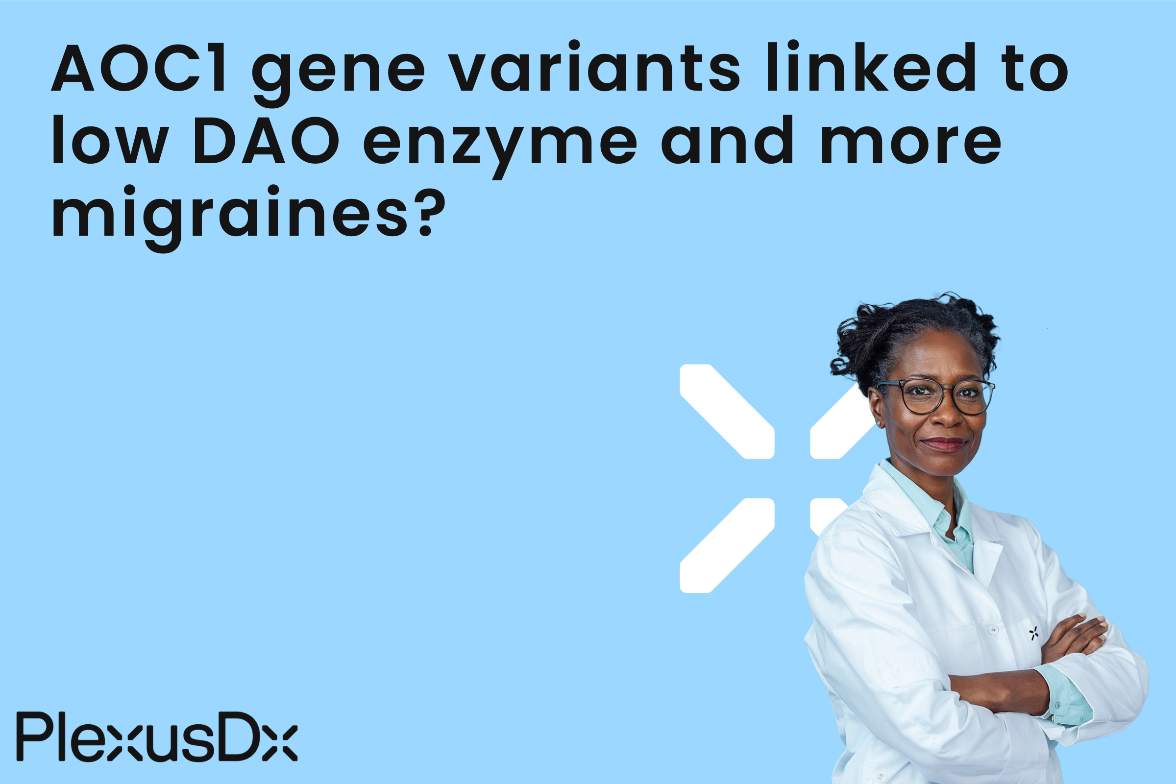 AOC1 gene variants linked to low DAO enzyme and more migraines?