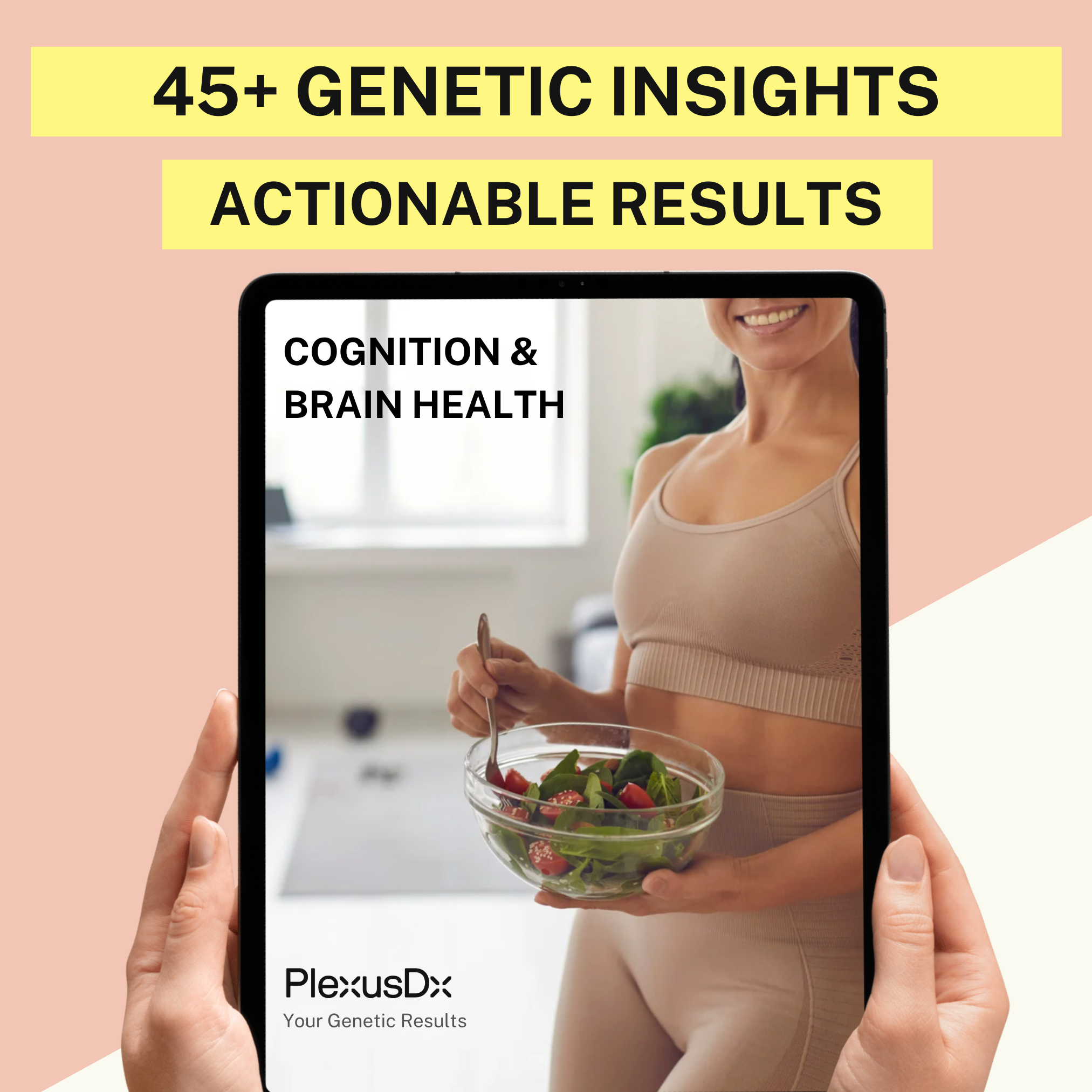 PlexusDx genetic report detail showing brain health and neurotransmitter pathway analysis results