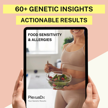 PlexusDx genetic report detail showing food sensitivity and allergy analysis results