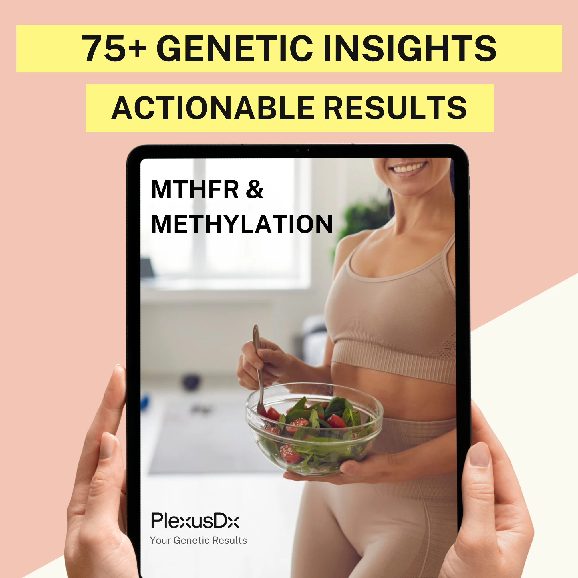 PlexusDx genetic report detail showing methylation cycle and homocysteine pathway analysis results