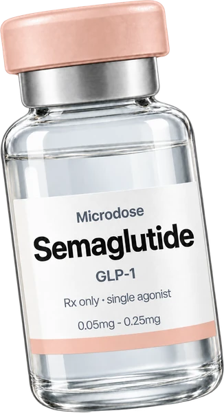 Microdose semaglutide vial