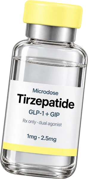 Microdose tirzepatide vial