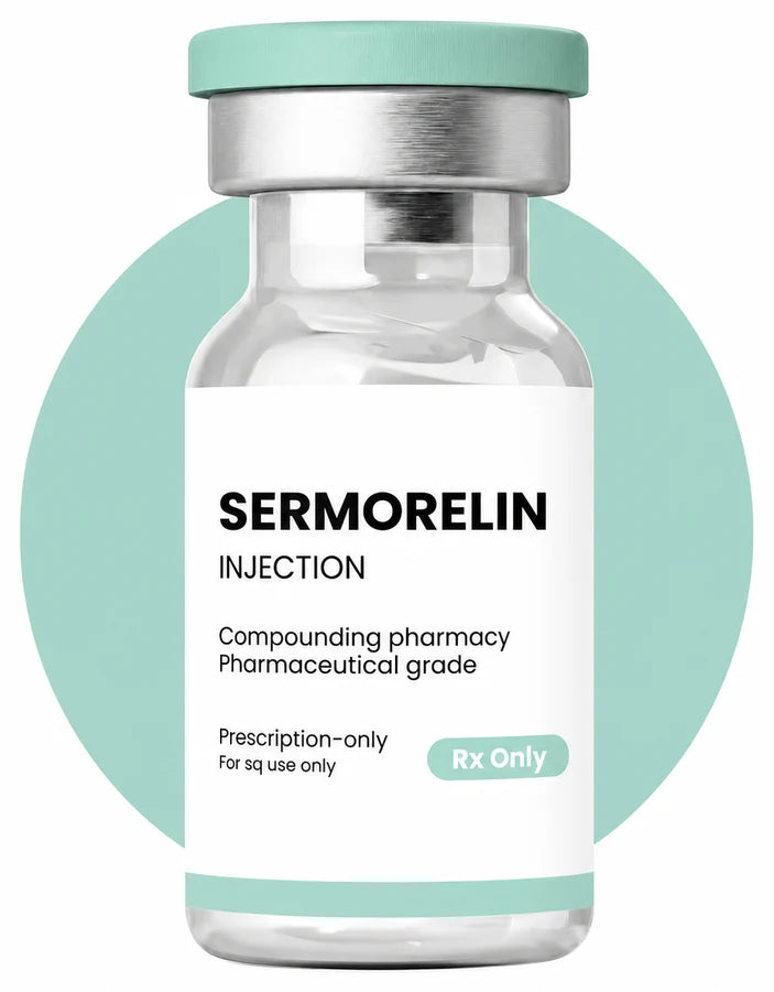 Sermorelin injection vial